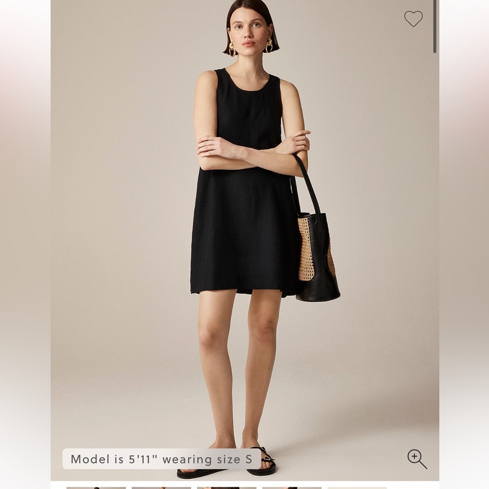 NWt Jcrew Maxine button back dress in linen